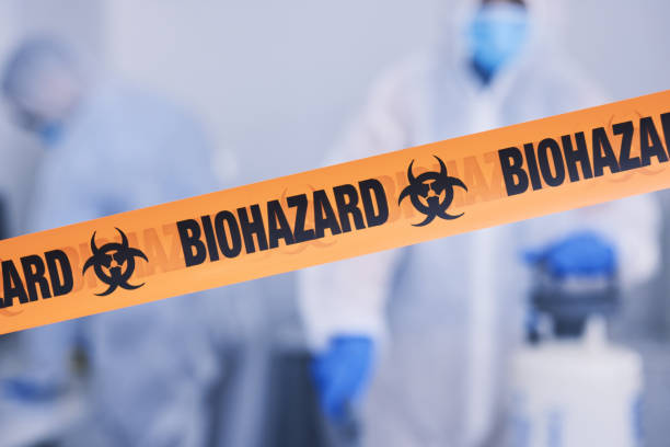 Professional Biohazard Cleanup technician working in Cocoa Beach, FL